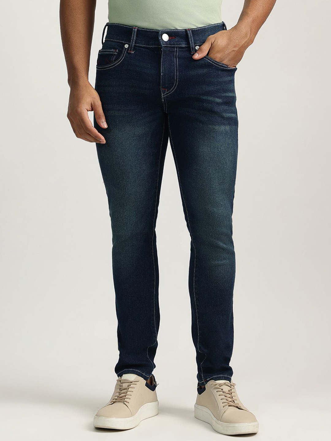 True Religion Men Mid-Rise Slim Fit Jeans, Blue