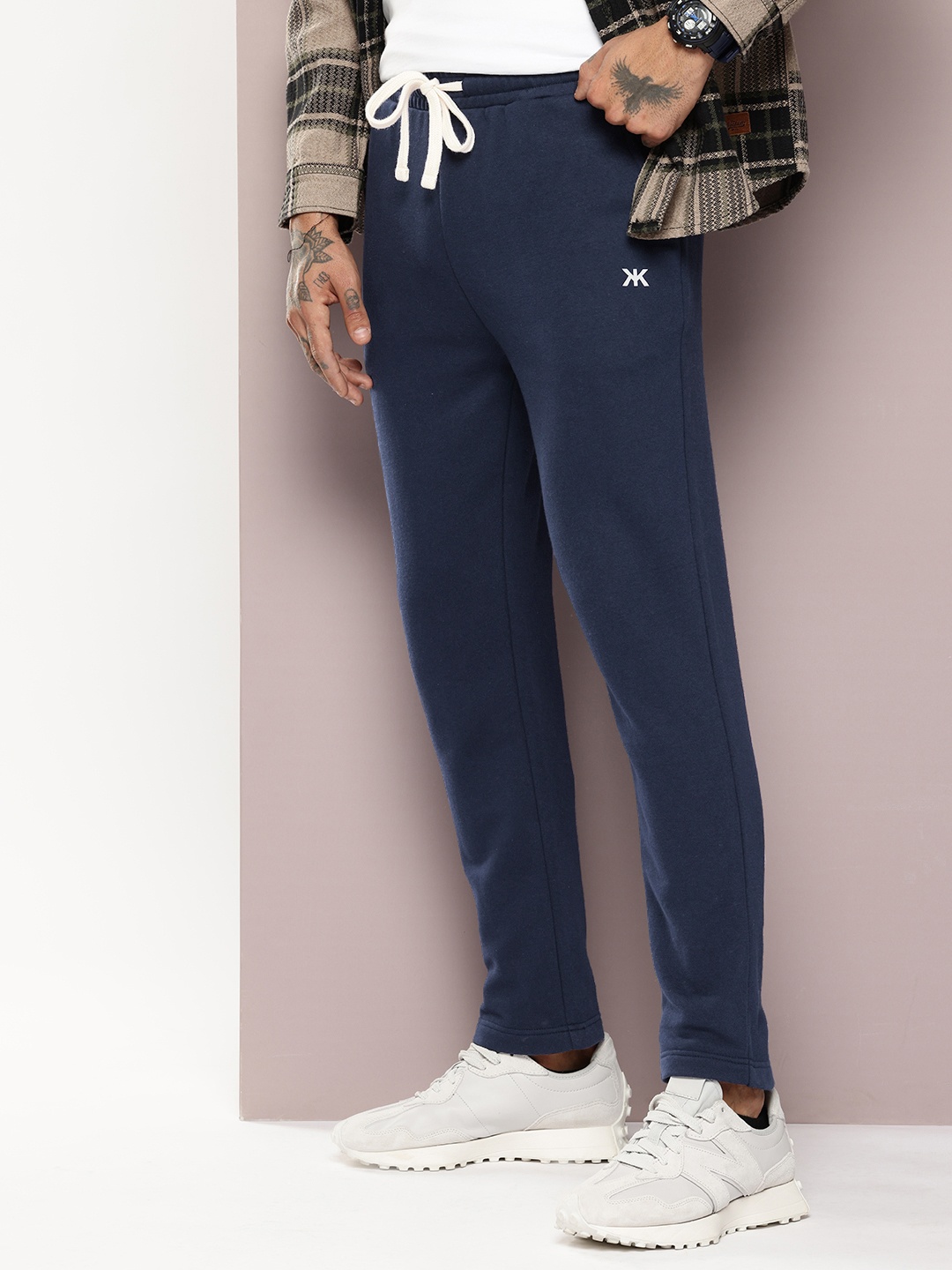 

Kook N Keech Men Slim Fit Track Pants, Navy blue