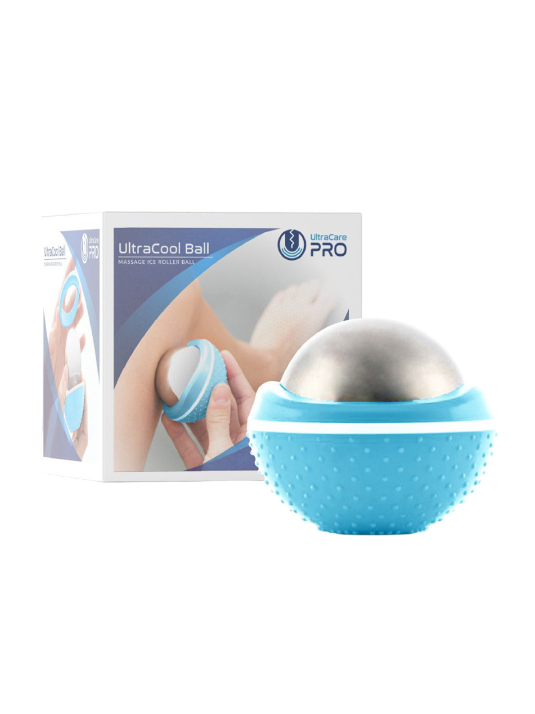 

UltraCare PRO UltraCool Cold Roller Ball Body Massager, Silver