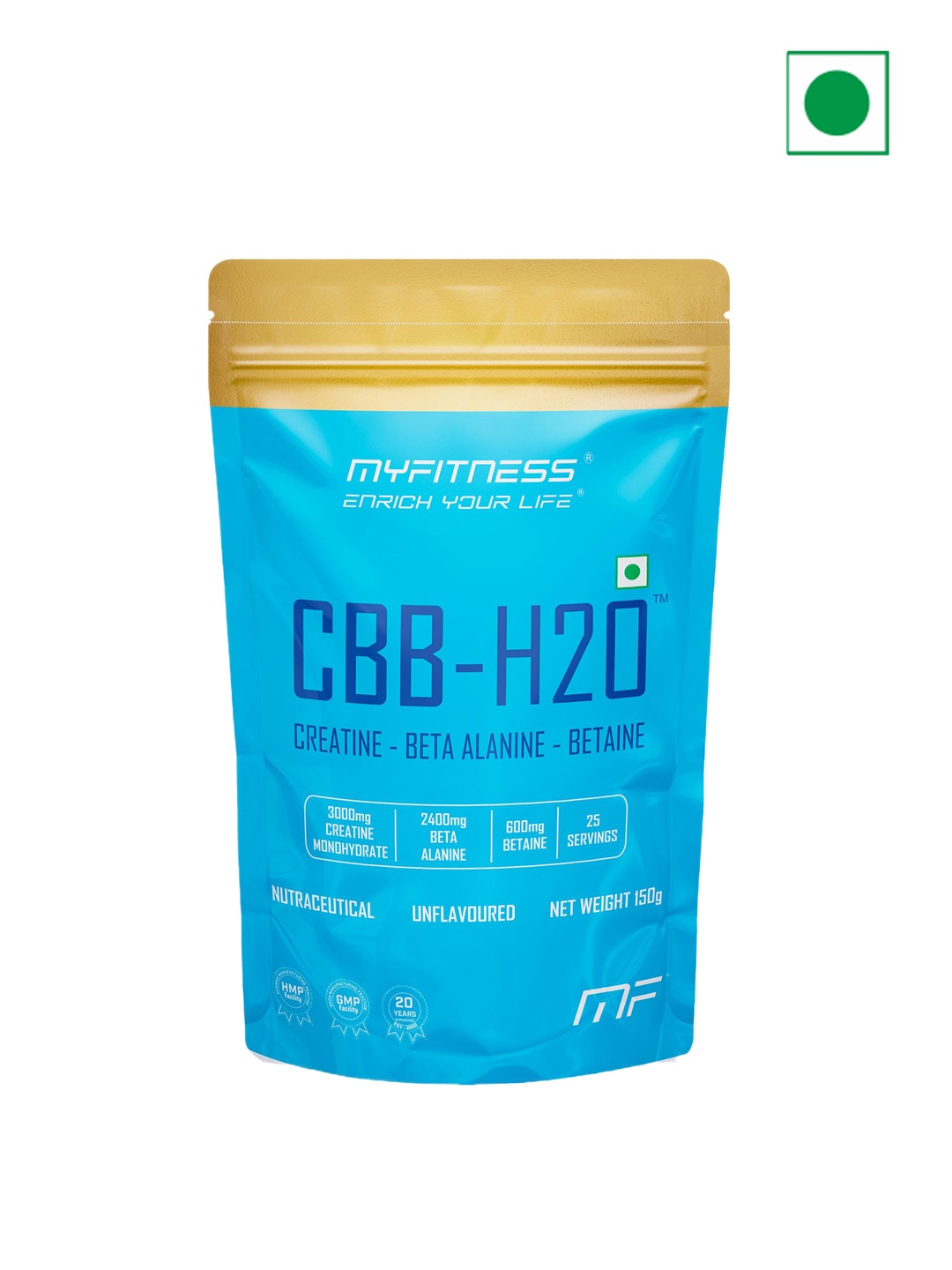 

Myfitness Cbb-h2o Tm Creatine - Beta Alanine - Betaine- 150 gm, Blue