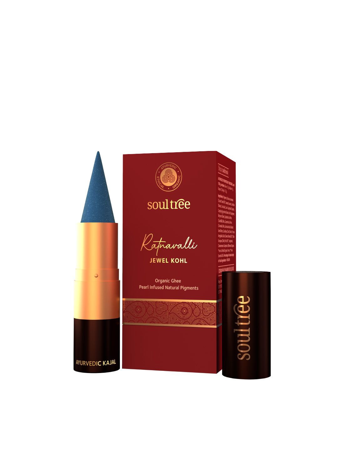 

Soultree Ratnavalli Jewel Kohl Ayurvedic Kajal - 3g - Indraneel, Blue