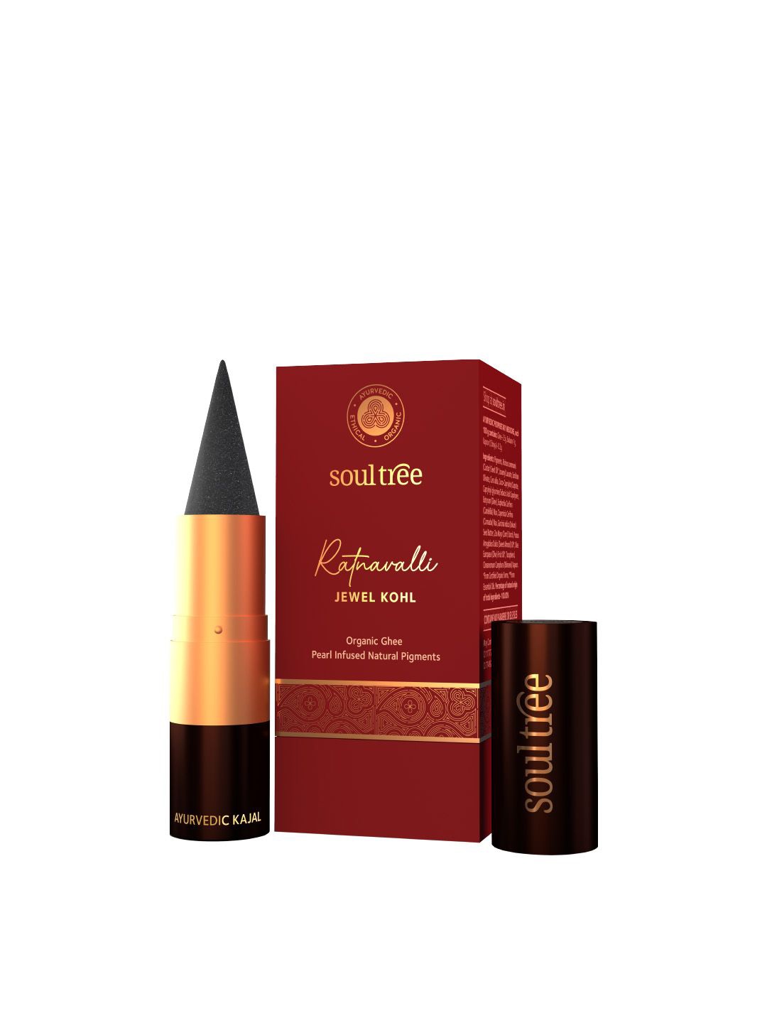 

Soultree Ratnavalli Jewel Kohl Ayurvedic Kajal - 3g - Nishit Mukta, Charcoal