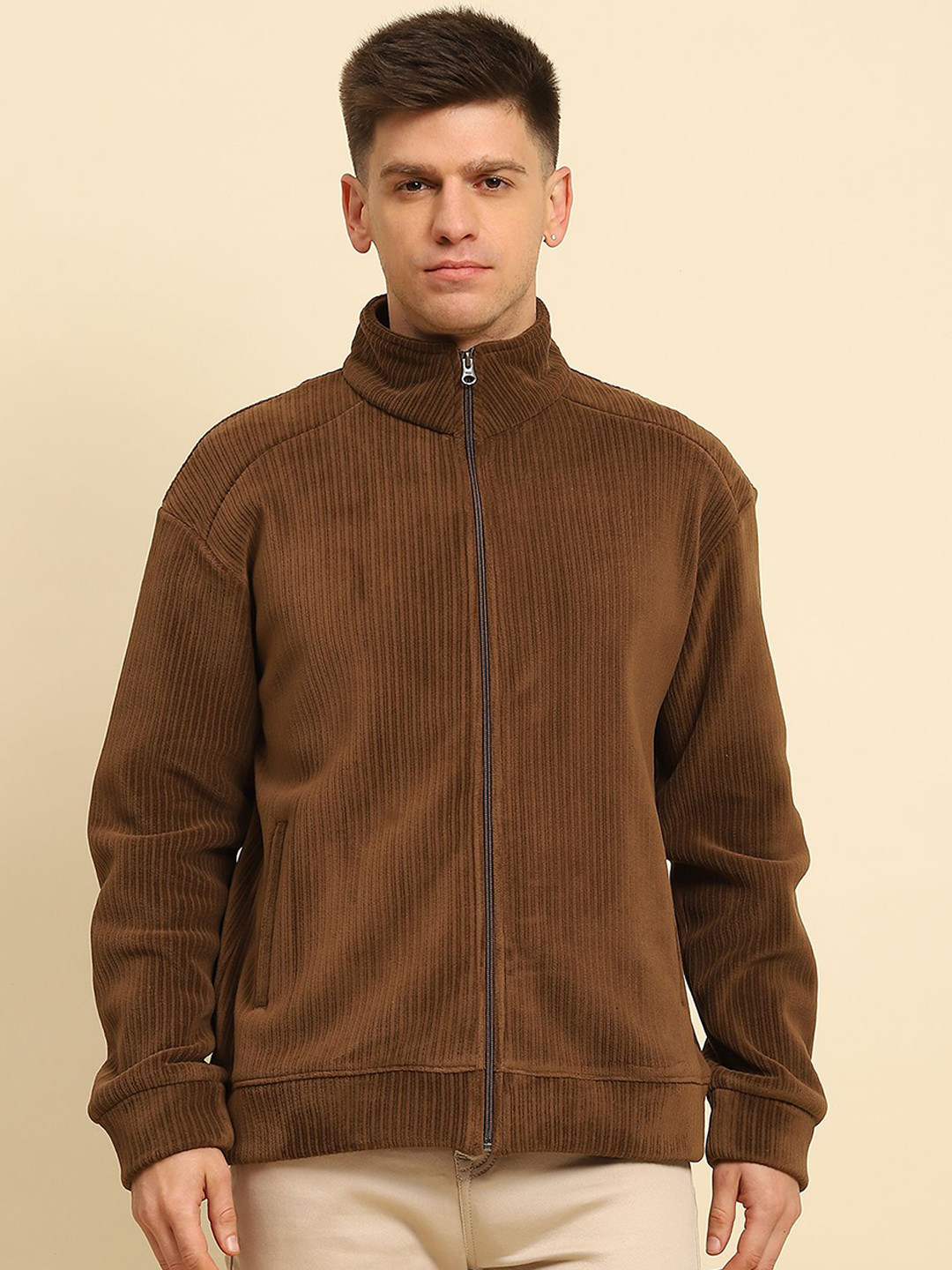 

Global Republic Men Lightweight Tailored Jacket, Brown