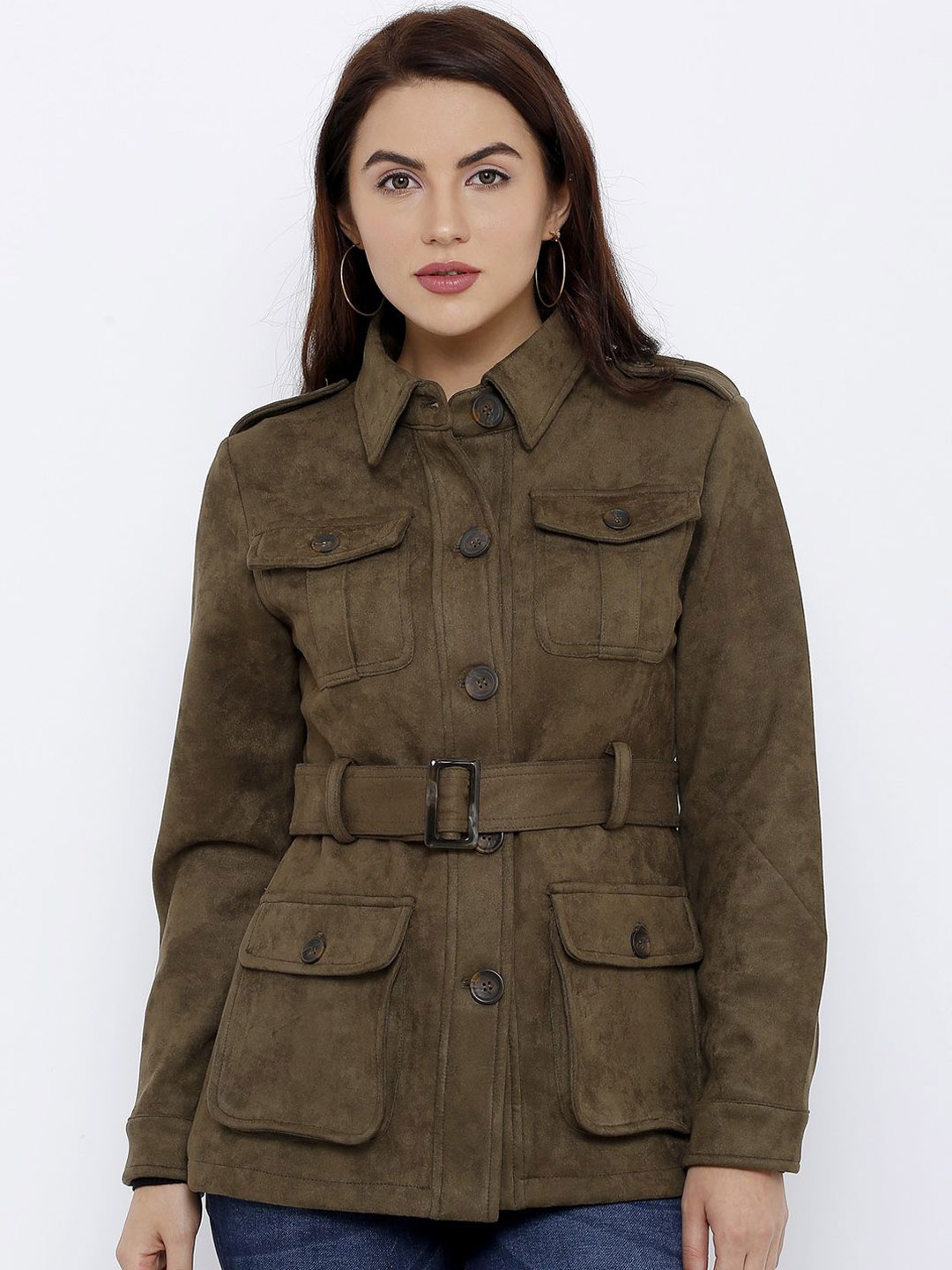 

Kraus Jeans Women Tailored Jacket, Olive