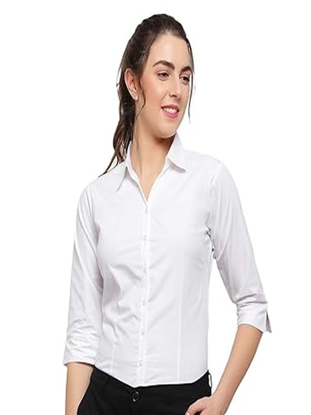 

Blue Ronin Women Classic Opaque Casual Shirt, White