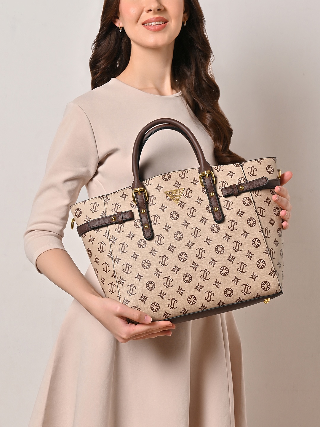 

LAVIE Signature Printed Tote Bag, Taupe