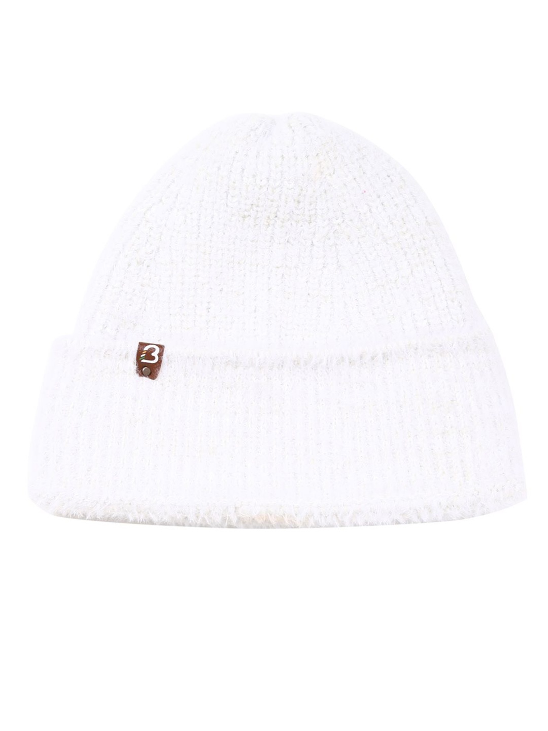 Bharatasya Men Beanie, White