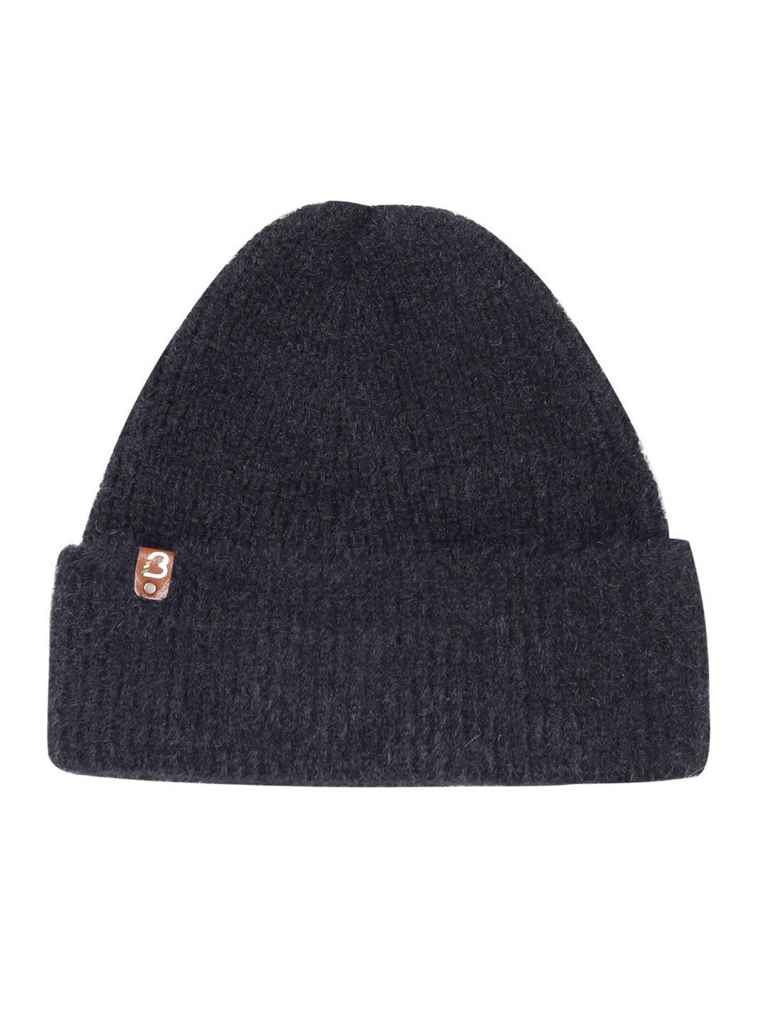 

Bharatasya Men Winter Beanie Cap, Black