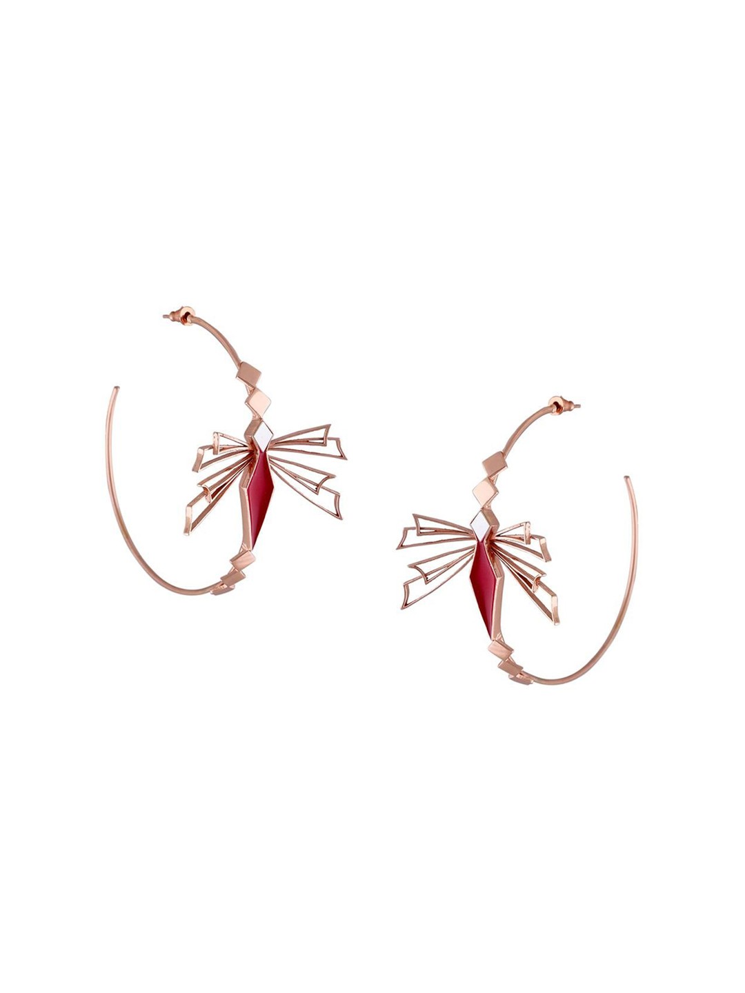 

Varnika Arora Elira Gold-Plated Geometric Hoop Earrings