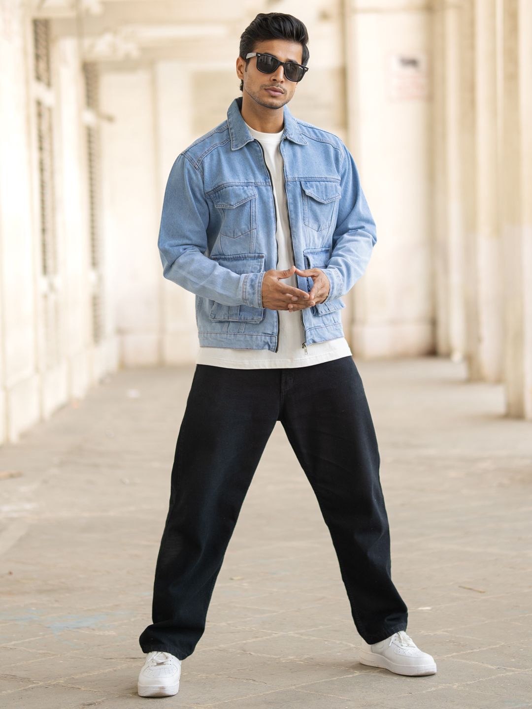 

Powerlook Men Bomber Jacket, Blue