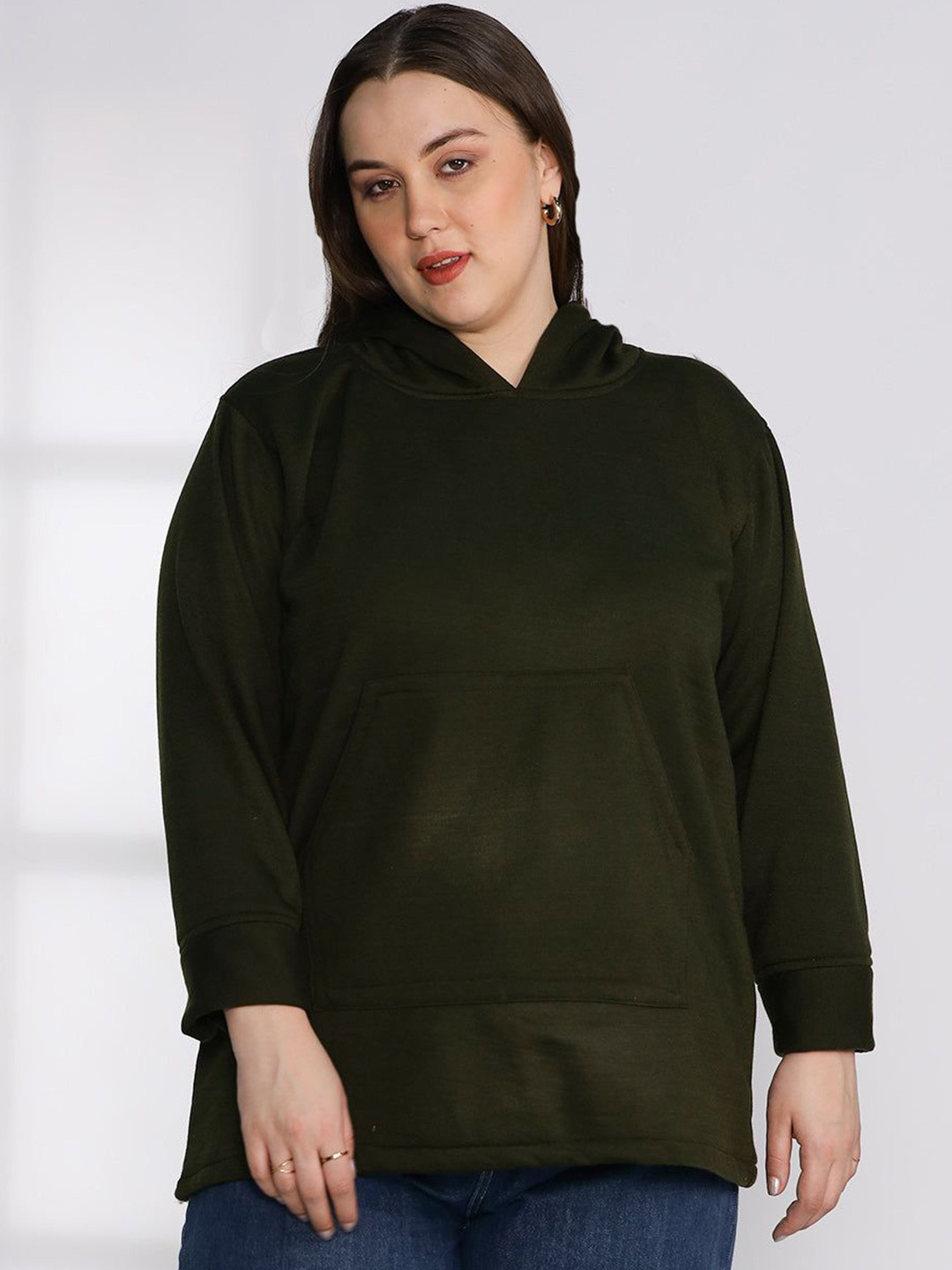 

LetsDressUp Women Hooded Sweatshirt, Olive