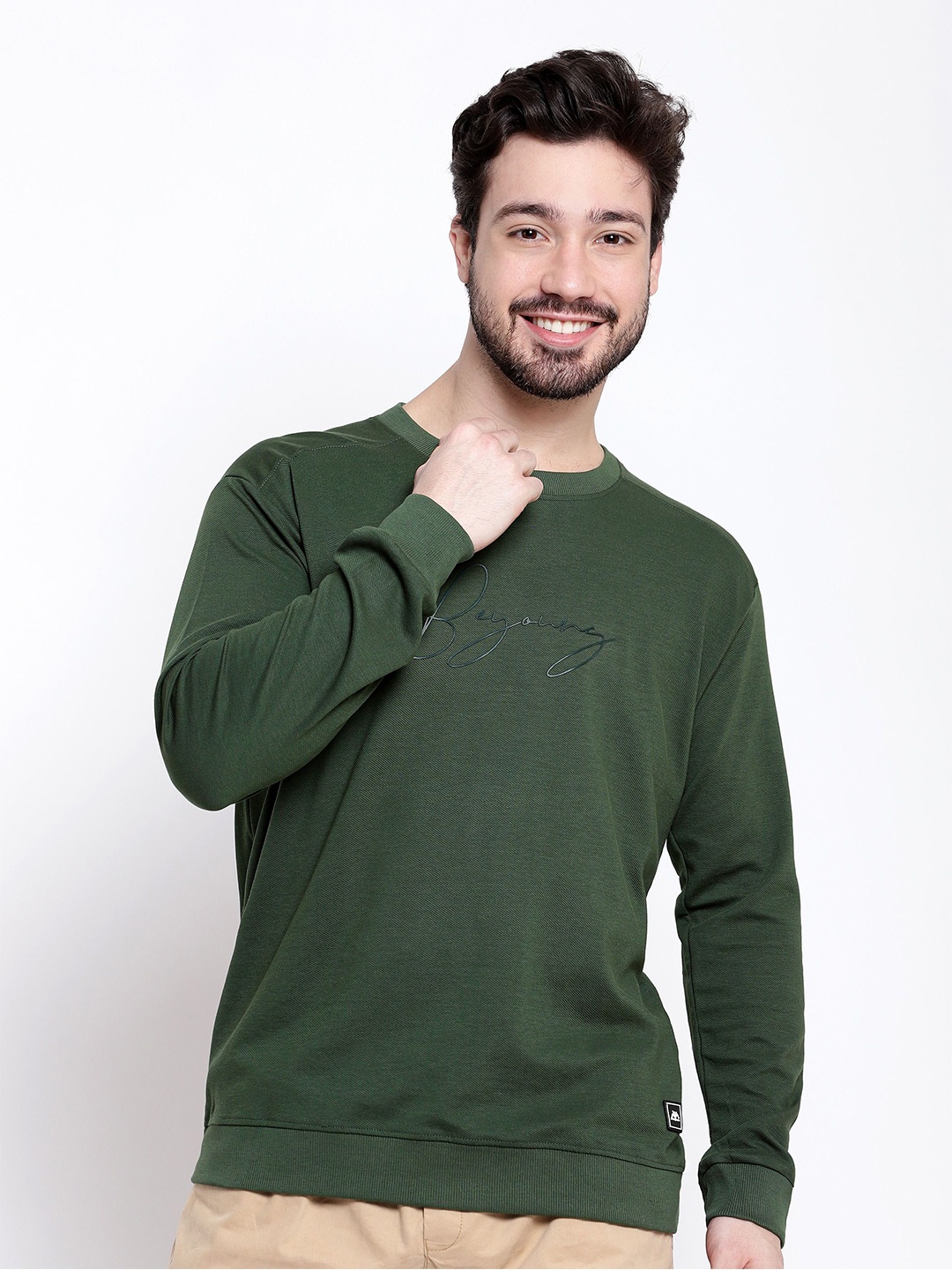 

Beyoung Men Sweatshirt, Green