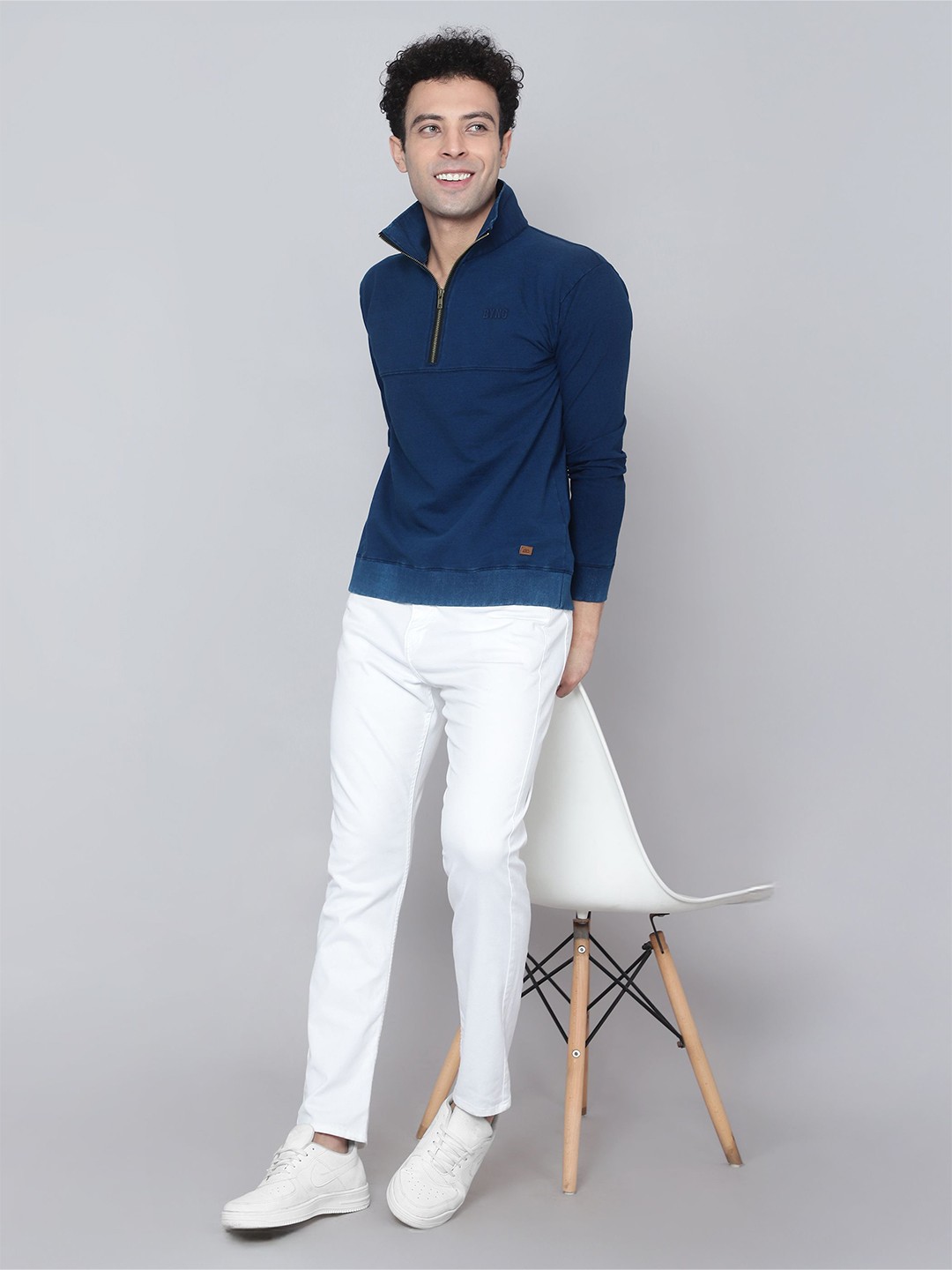 

Beyoung Men Sweatshirt, Blue
