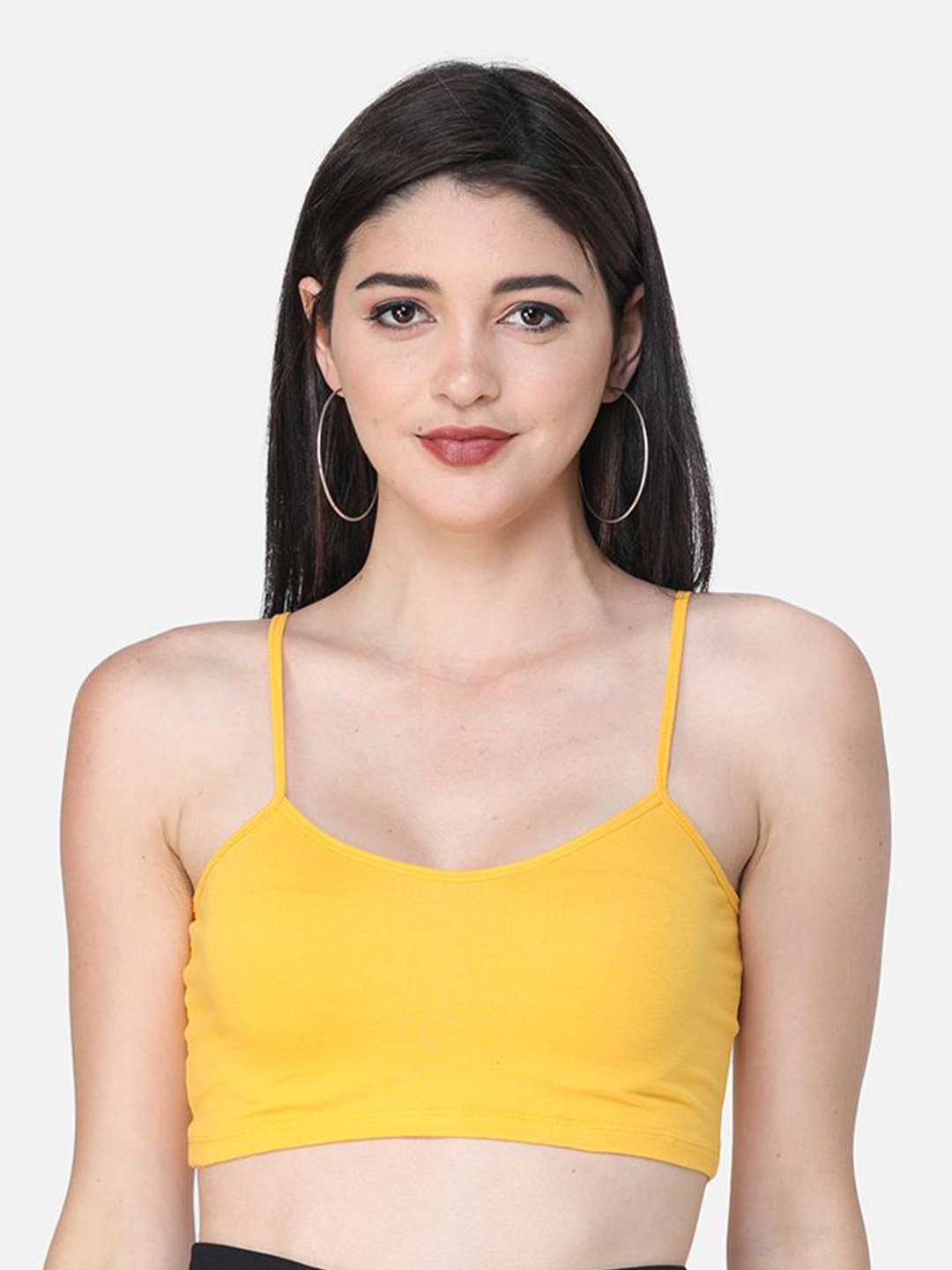 

BAESD Women Bralette Crop Top, Yellow