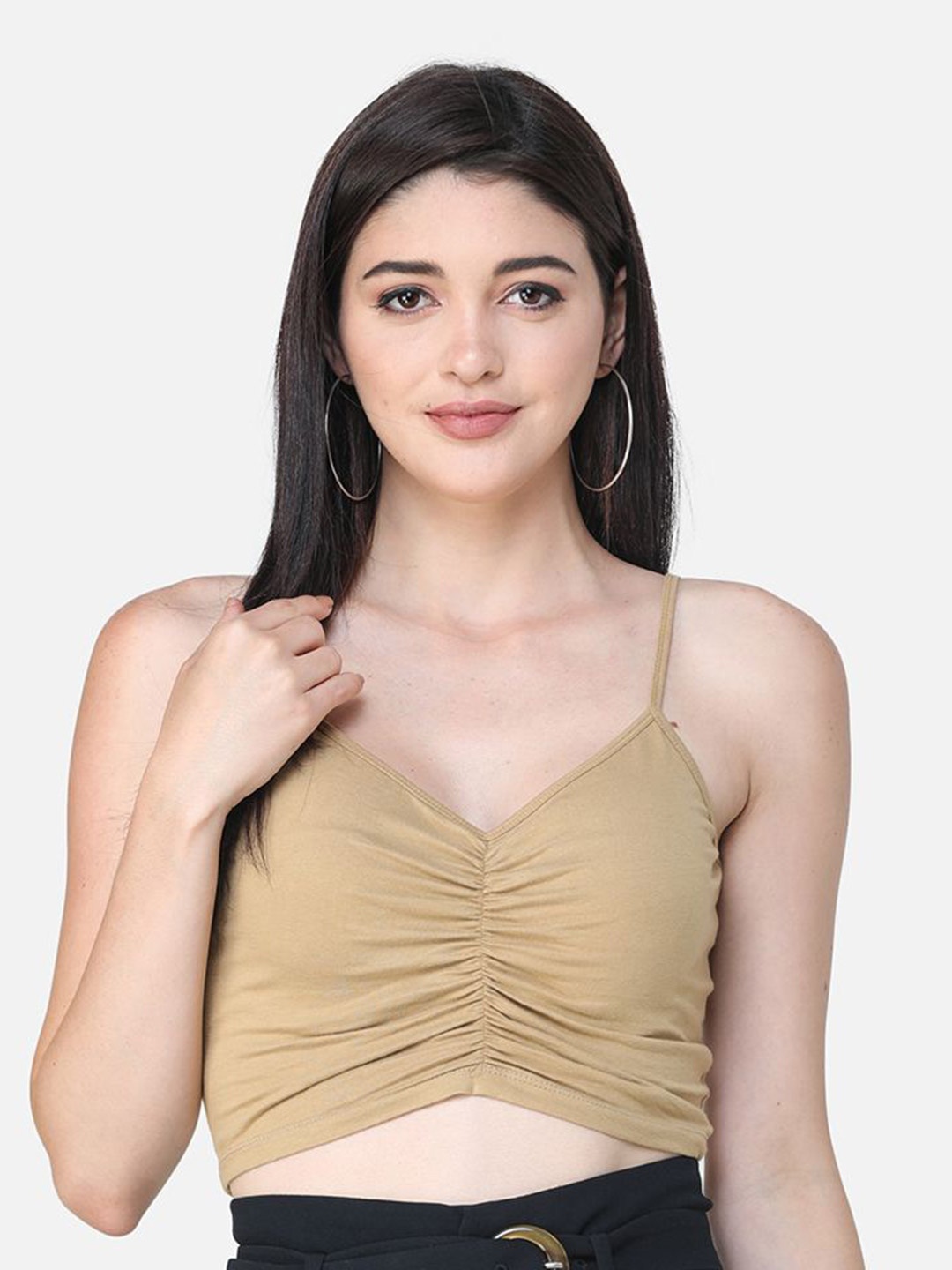 

BAESD Women Crop Top, Gold