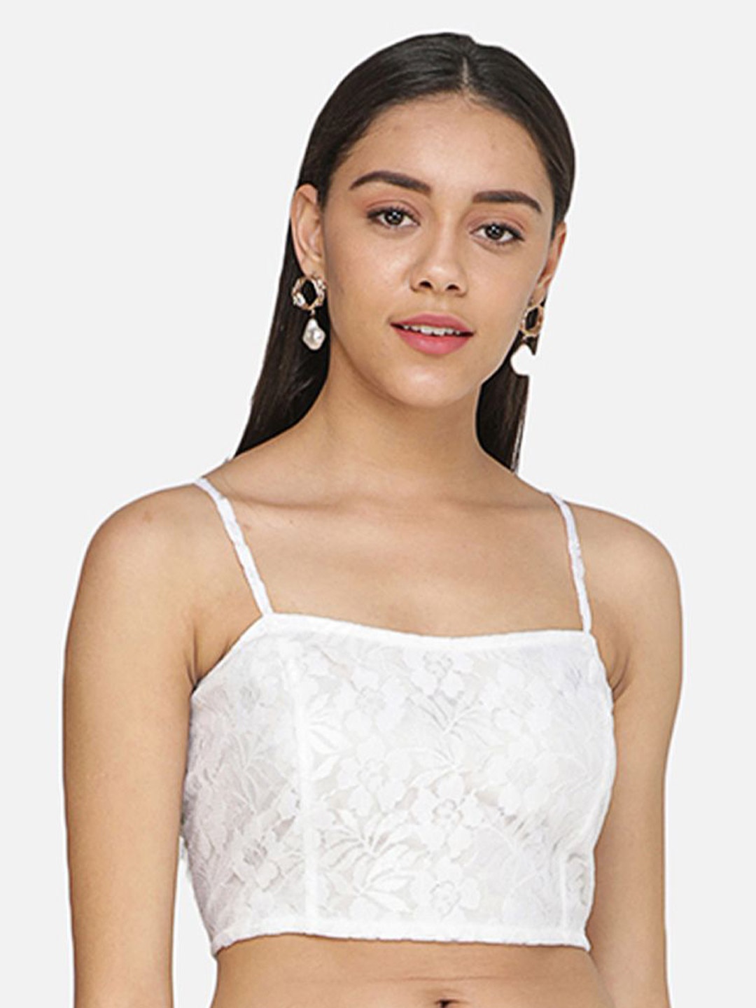 

BAESD Women Sleeveless Bralette Crop Top, White