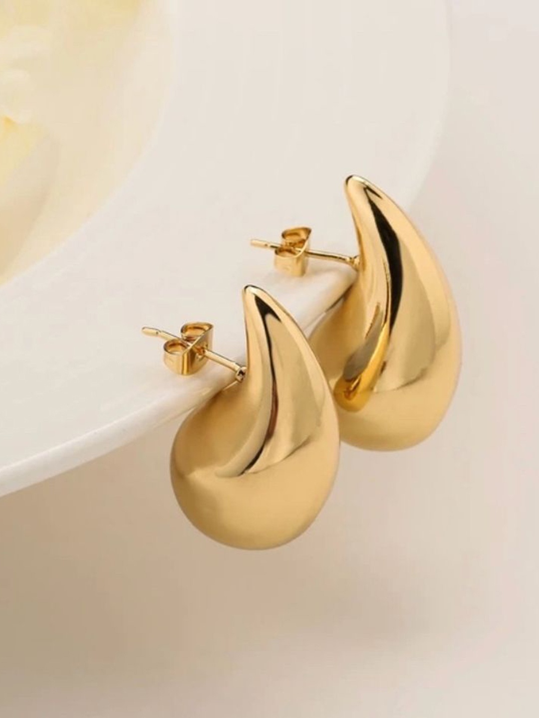

Celestique Teardrop Shaped Drop Earrings, Gold