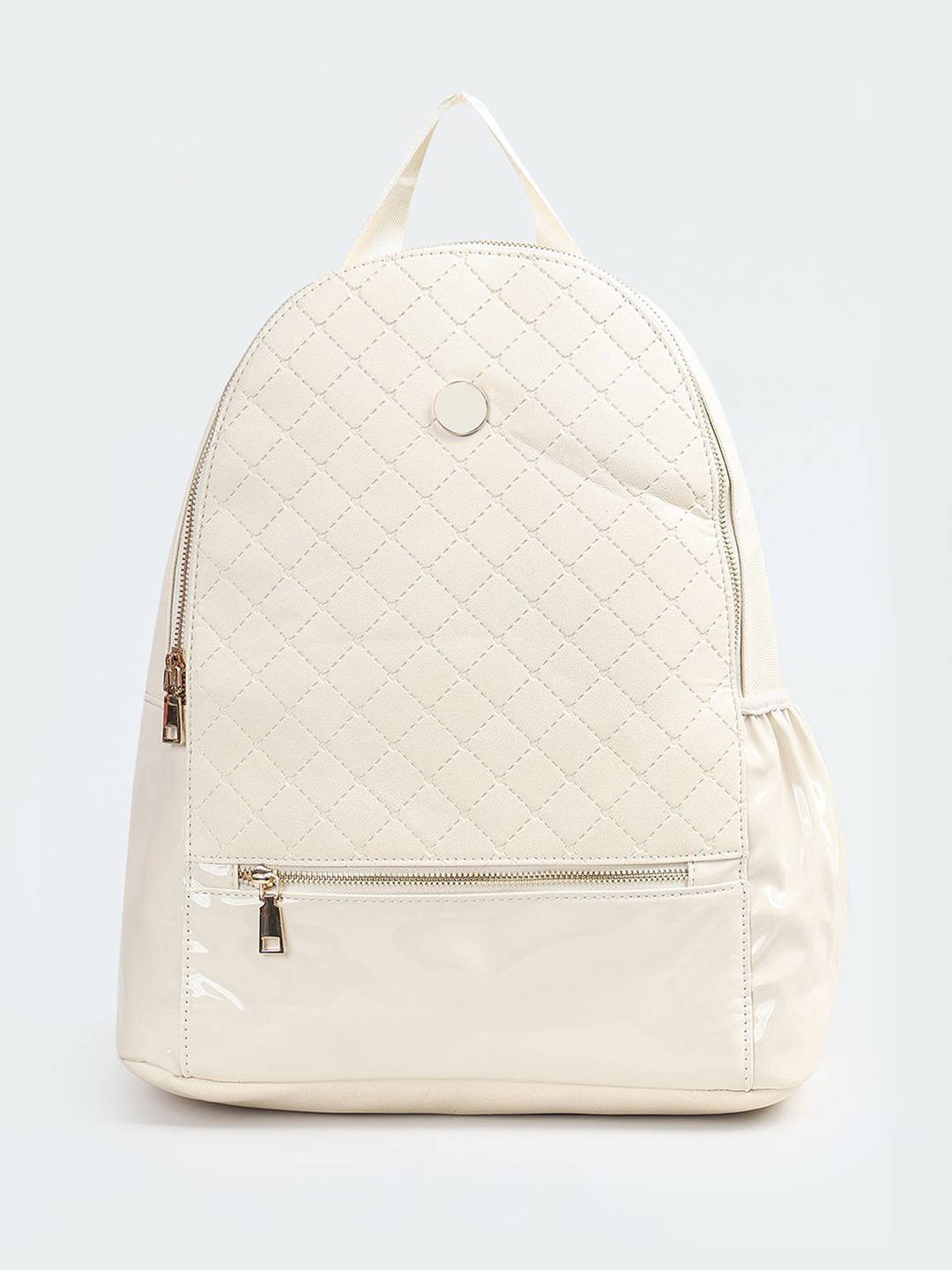 

max Women Geometric Backpack, Off white
