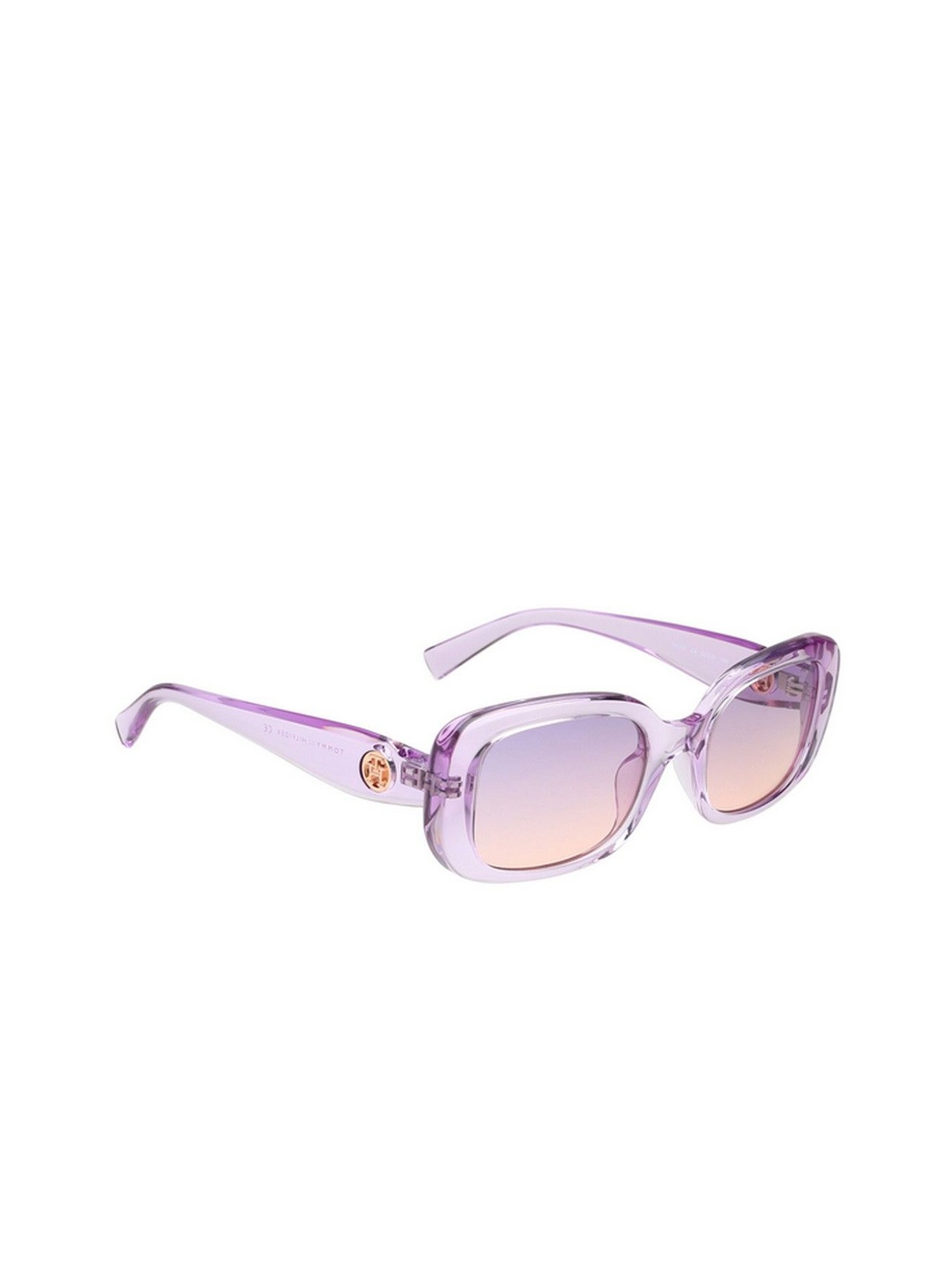 

Tommy Hilfiger Unisex Square Sunglasses with UV Protected Lens, Blue