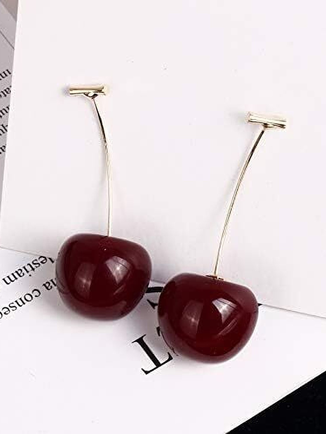 

Celestique Gold-Plated Double Sided Contemporary Drop Earrings