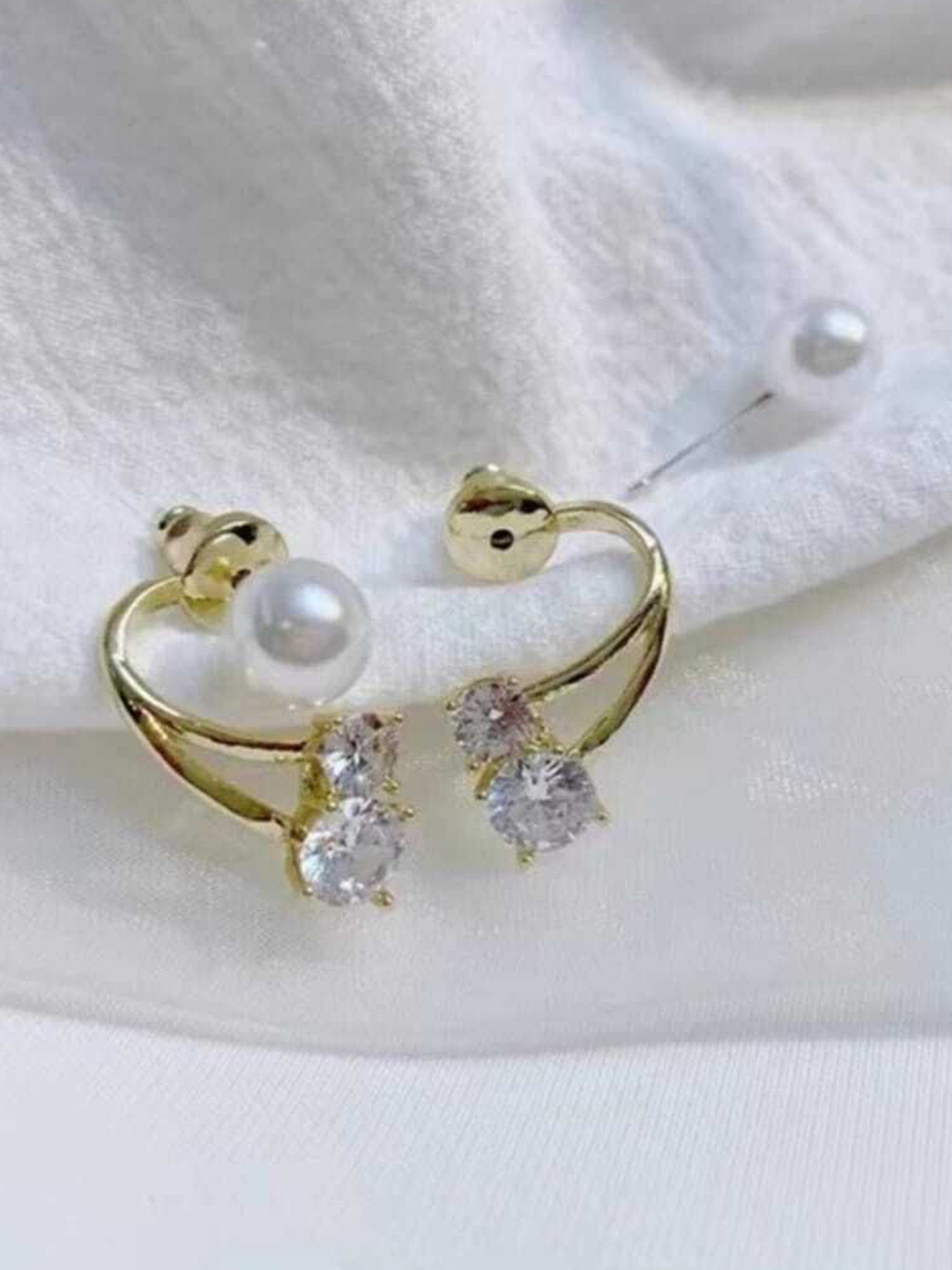 

Celestique Contemporary Hoop Earrings, Pink