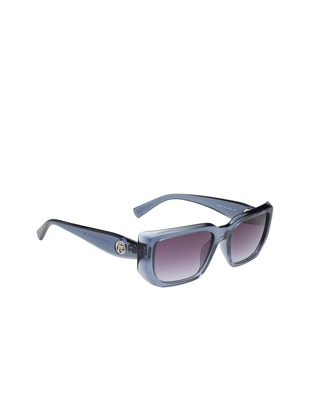 

Tommy Hilfiger Unisex Square Sunglasses with UV Protected Lens, Purple