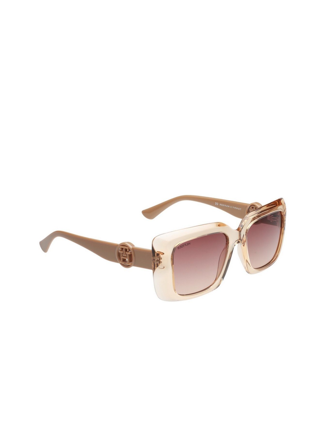 

Tommy Hilfiger Women Square Sunglasses with UV Protected Lens TH 1593 C3 52, Brown