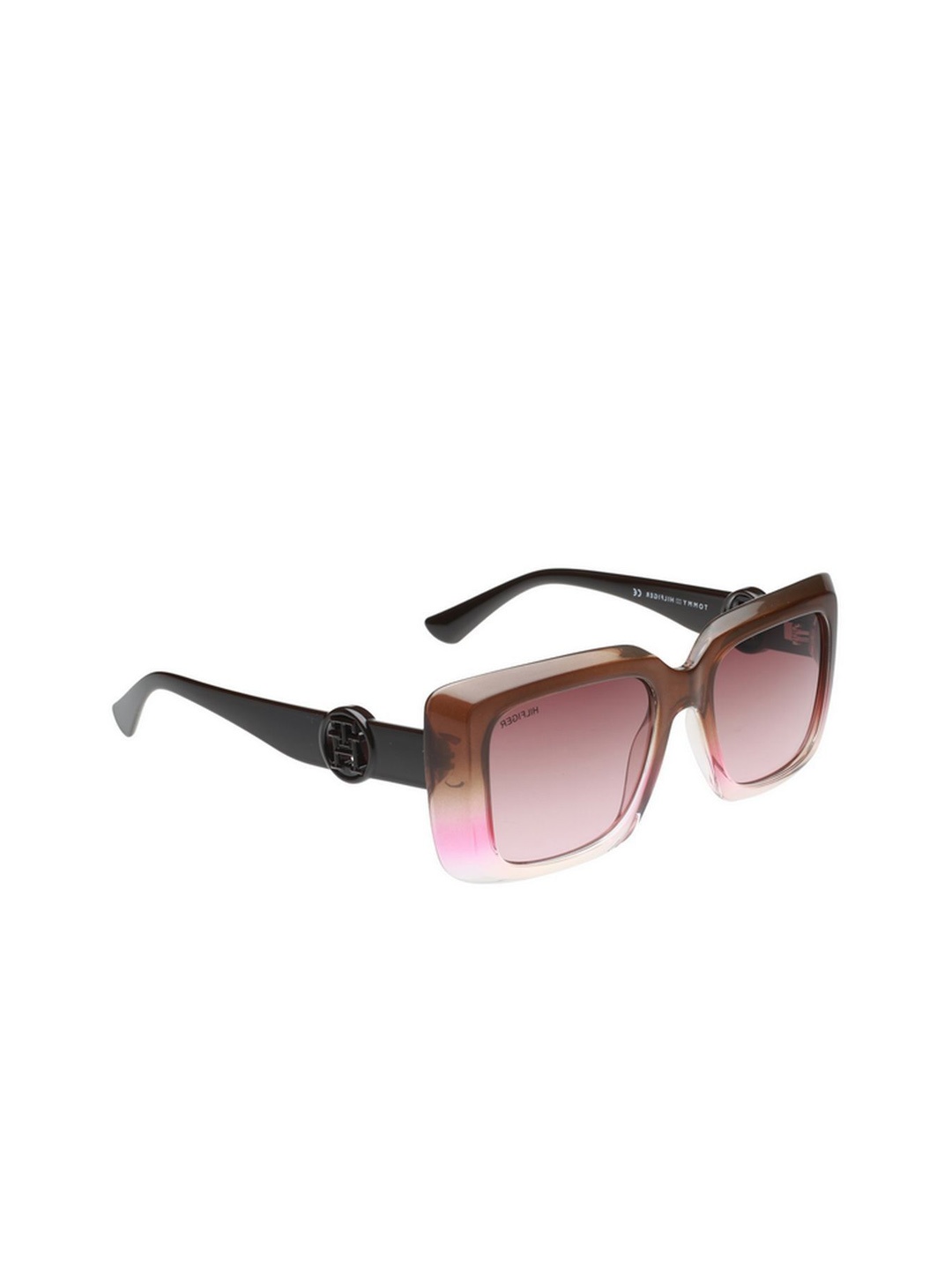 

Tommy Hilfiger Women Square Sunglasses with UV Protected Lens TH 1593 C5 52, Brown