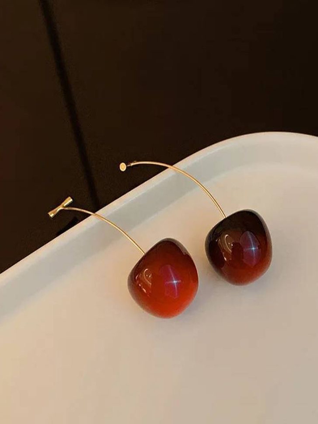 

Celestique Gold-Plated Contemporary Drop Earrings