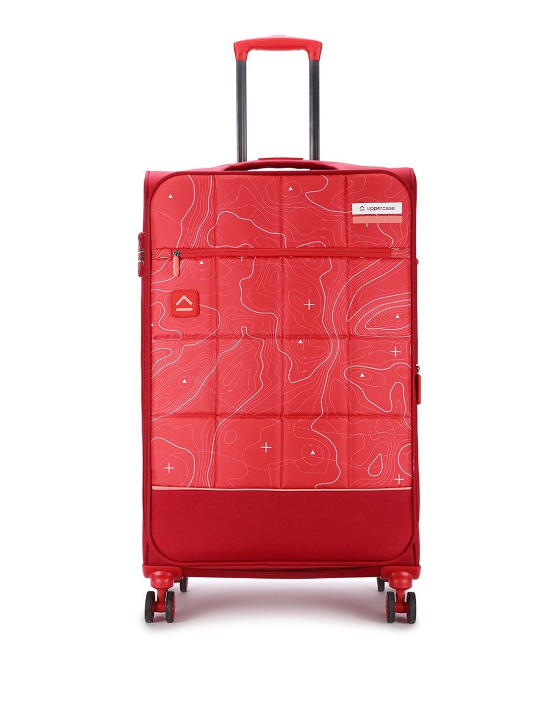 

uppercase Topo Celeb Soft Sided Large Trolley Bag, Red