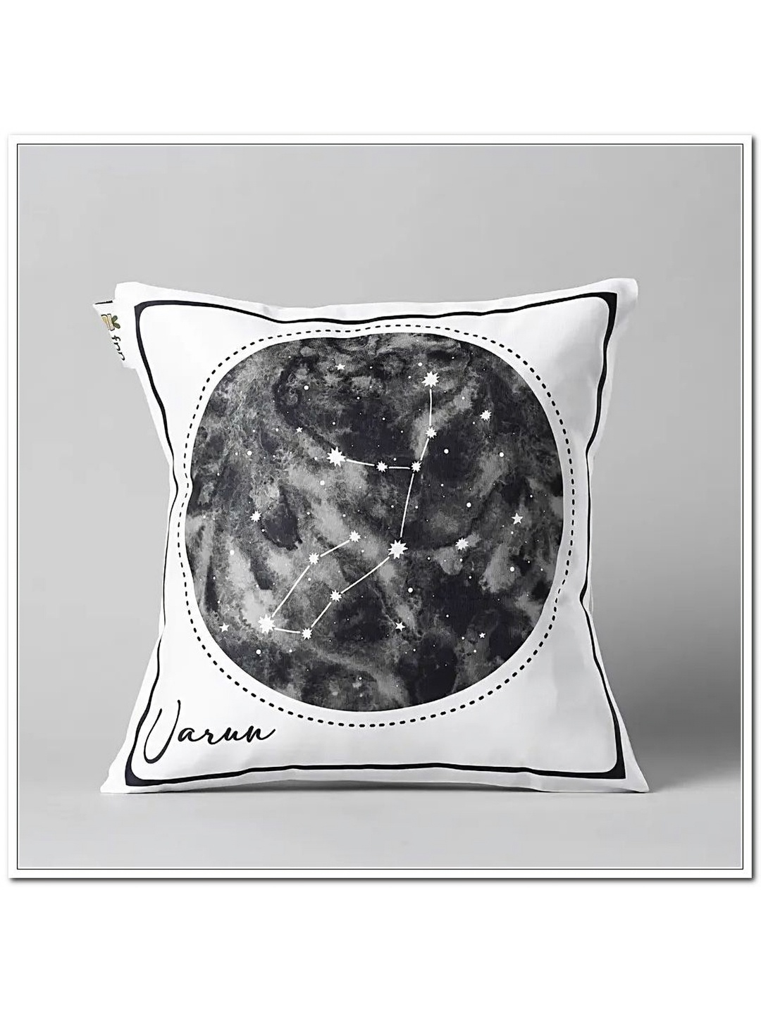 

fnp Black & White Printed Love Glow Virgo Cushion