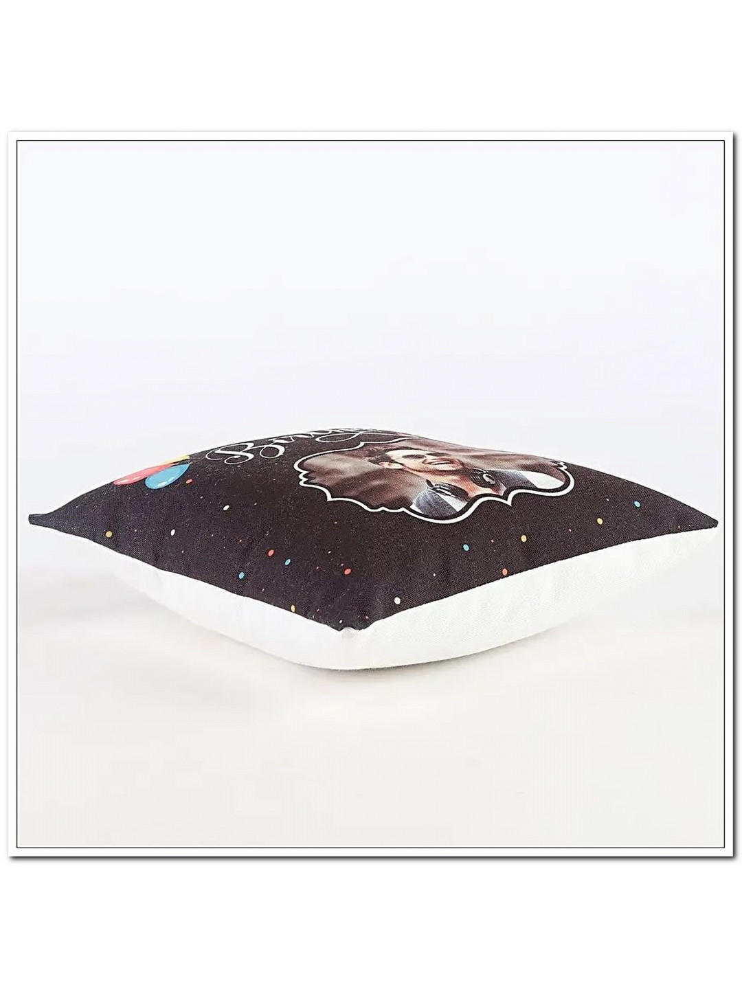 

fnp White & Brown Printed Birthday Boy Personalised Cushion