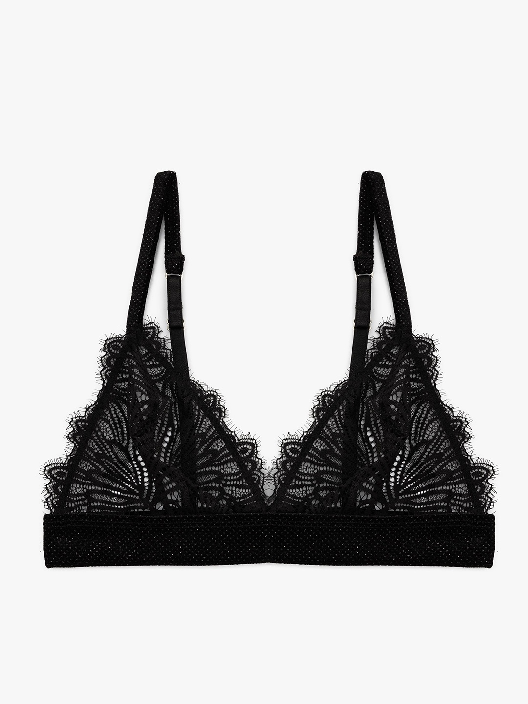 

Koton Geometric Women Medium Coverage Lightly Padded Bra, Black