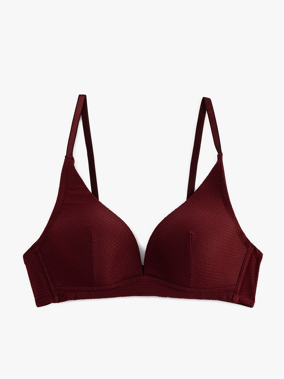 

Koton Women Medium Coverage Lightly Padded Push-Up Bra, Red