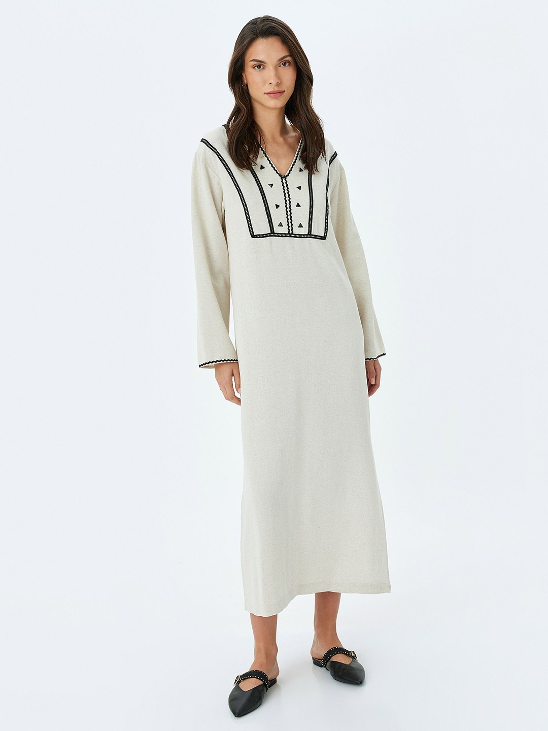 

Koton Women T-shirt Midi Dress, White
