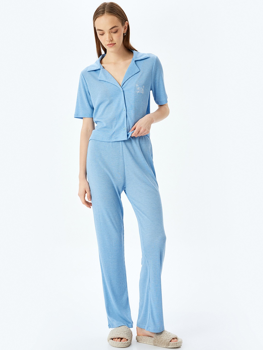 Koton Women Night suit, Blue