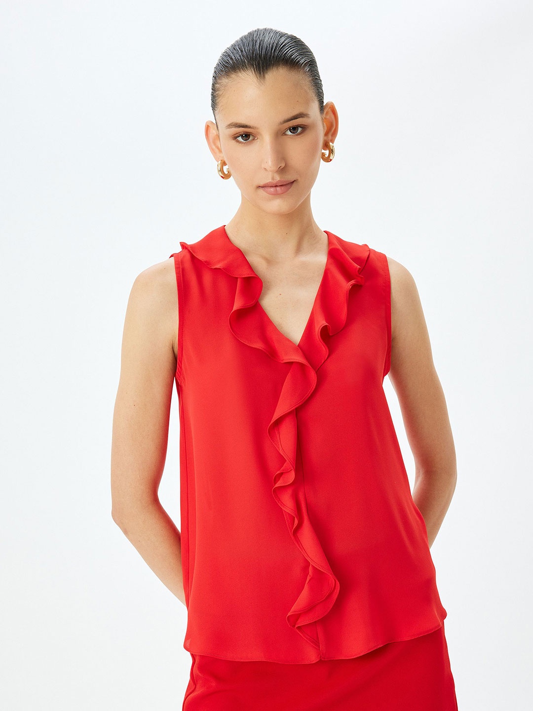 

Koton Women Shirt Style Top, Red