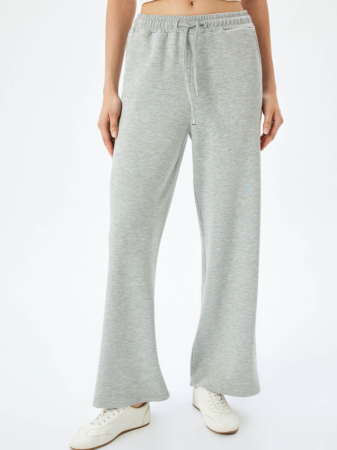 

Koton Women Solid Relaxed Fit Track Pants, Grey
