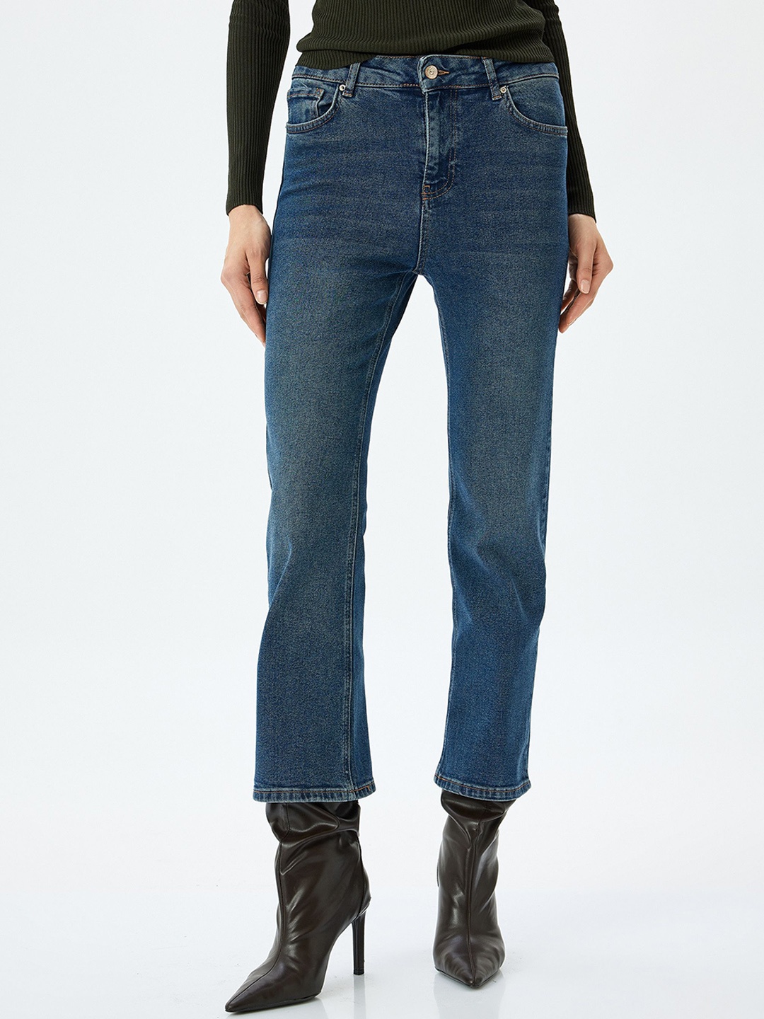 

Koton Women Skinny Fit Trousers, Blue