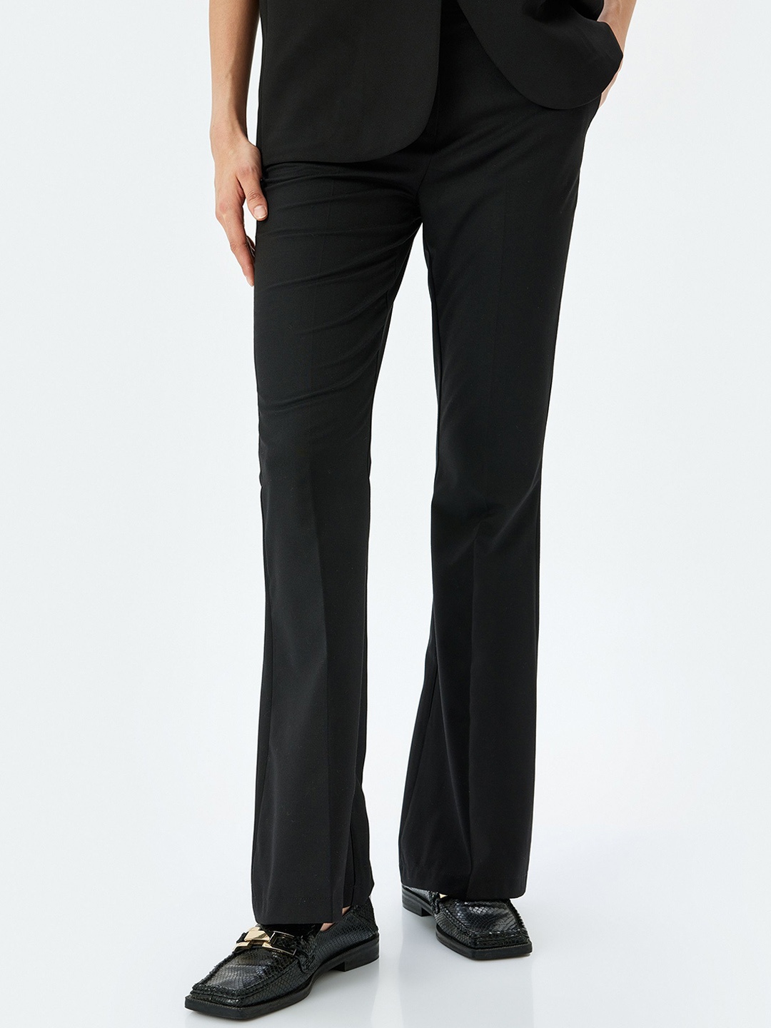 

Koton Women Slim Fit Formal Trousers, Black
