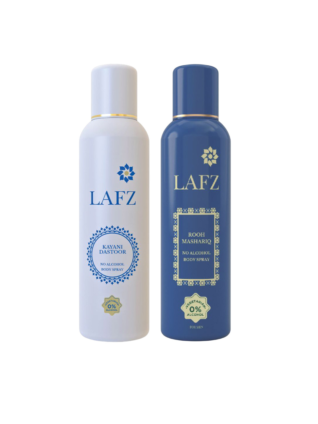 

LAFZ Set of 2 Kayani Dastoor & Rooh Mashariq Long Lasting Deodorant- 150 ml Each, Transparent