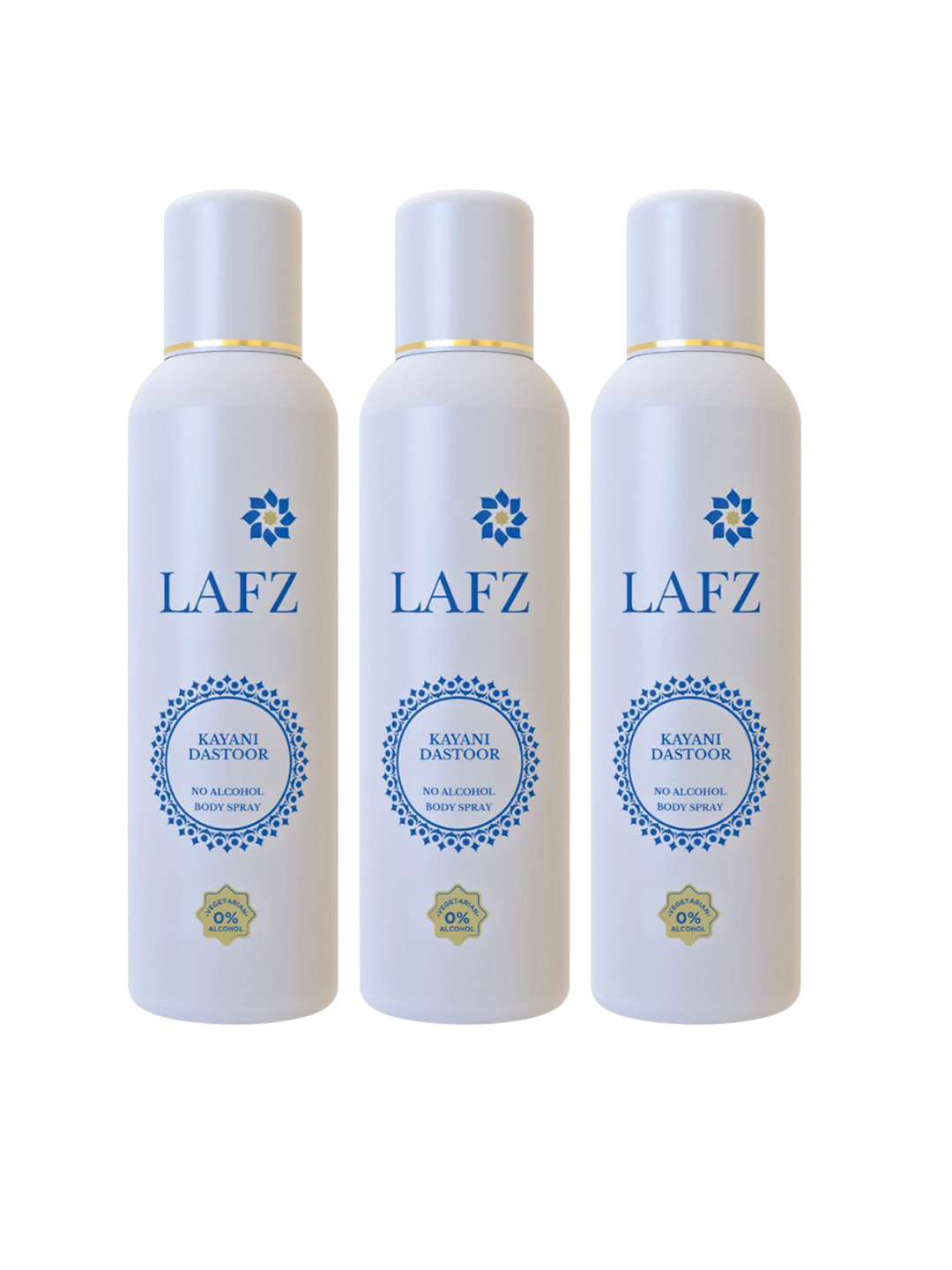 

LAFZ Set Of 3 Kayani Dastoor No Alcohol Long Lasting Deodorant - 150 ml Each, Transparent