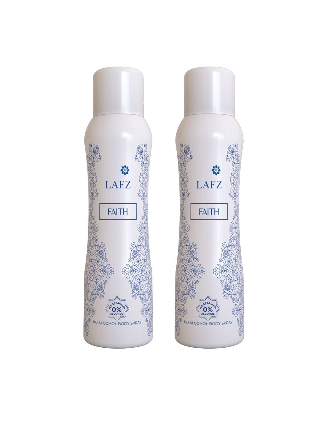 

LAFZ Set Of 2 Faith No Alcohol Long Lasting Deodorant - 150 ml Each, Transparent