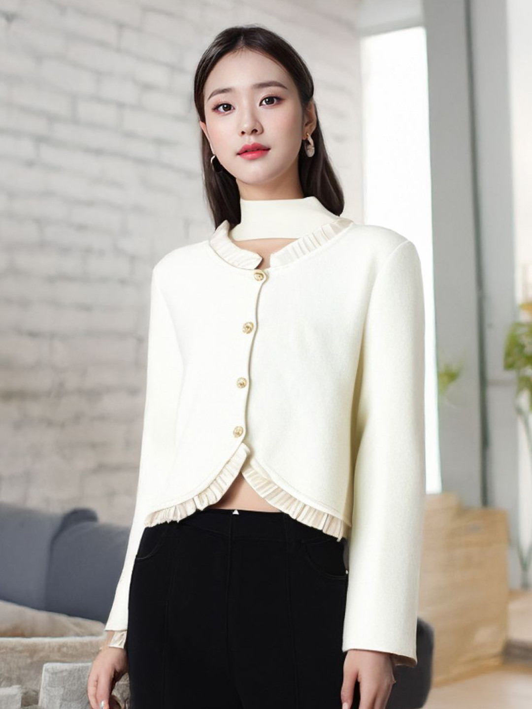 

StyleCast Top, Cream