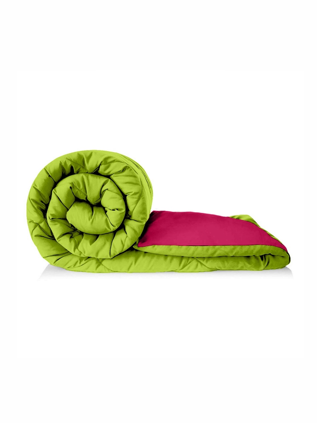 

Jinaya's Green & Pink Microfiber Heavy Winter 233 GSM Single Bed Comforter