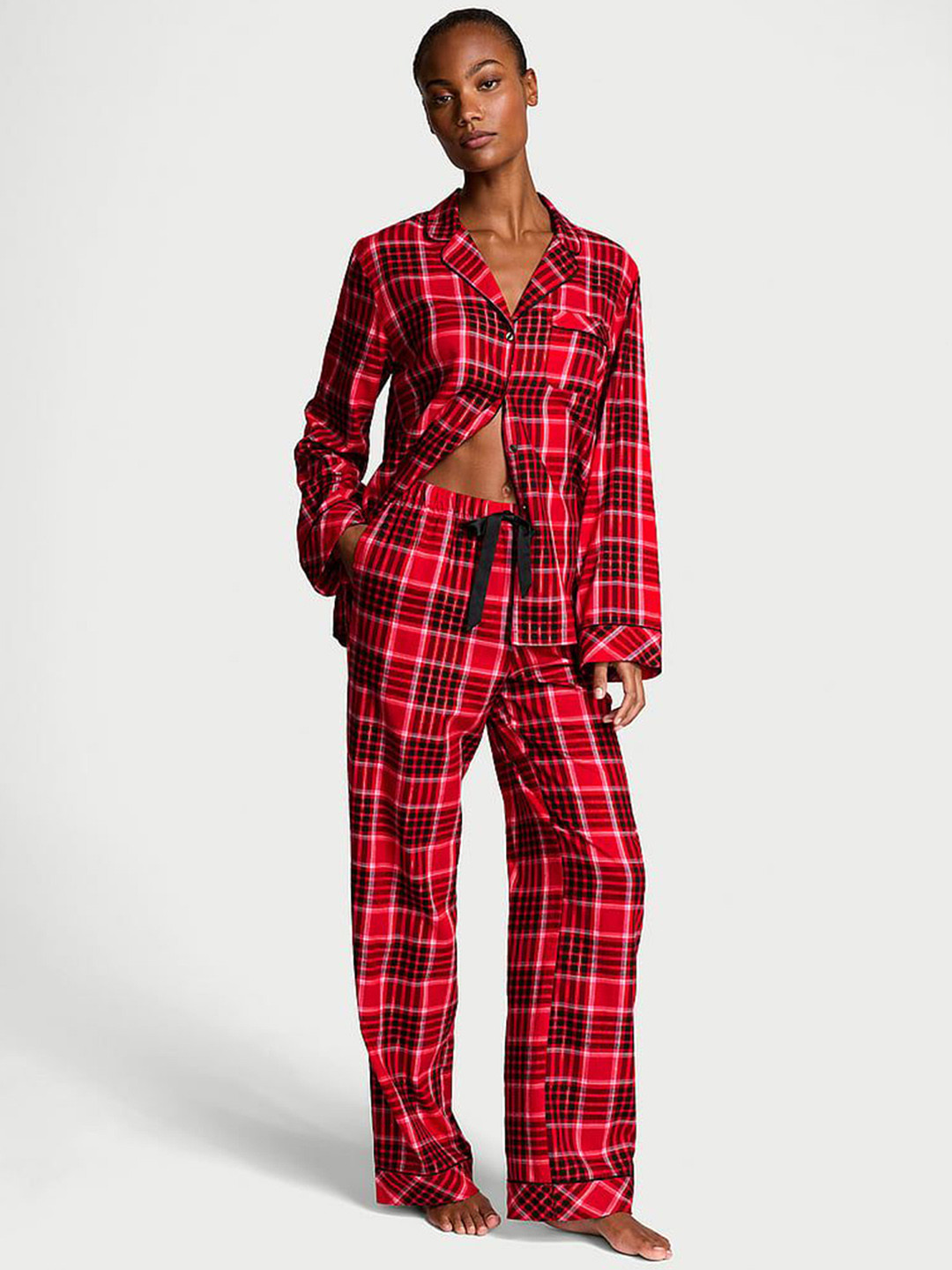 

Victoria's Secret Women Checked Night suit, Red