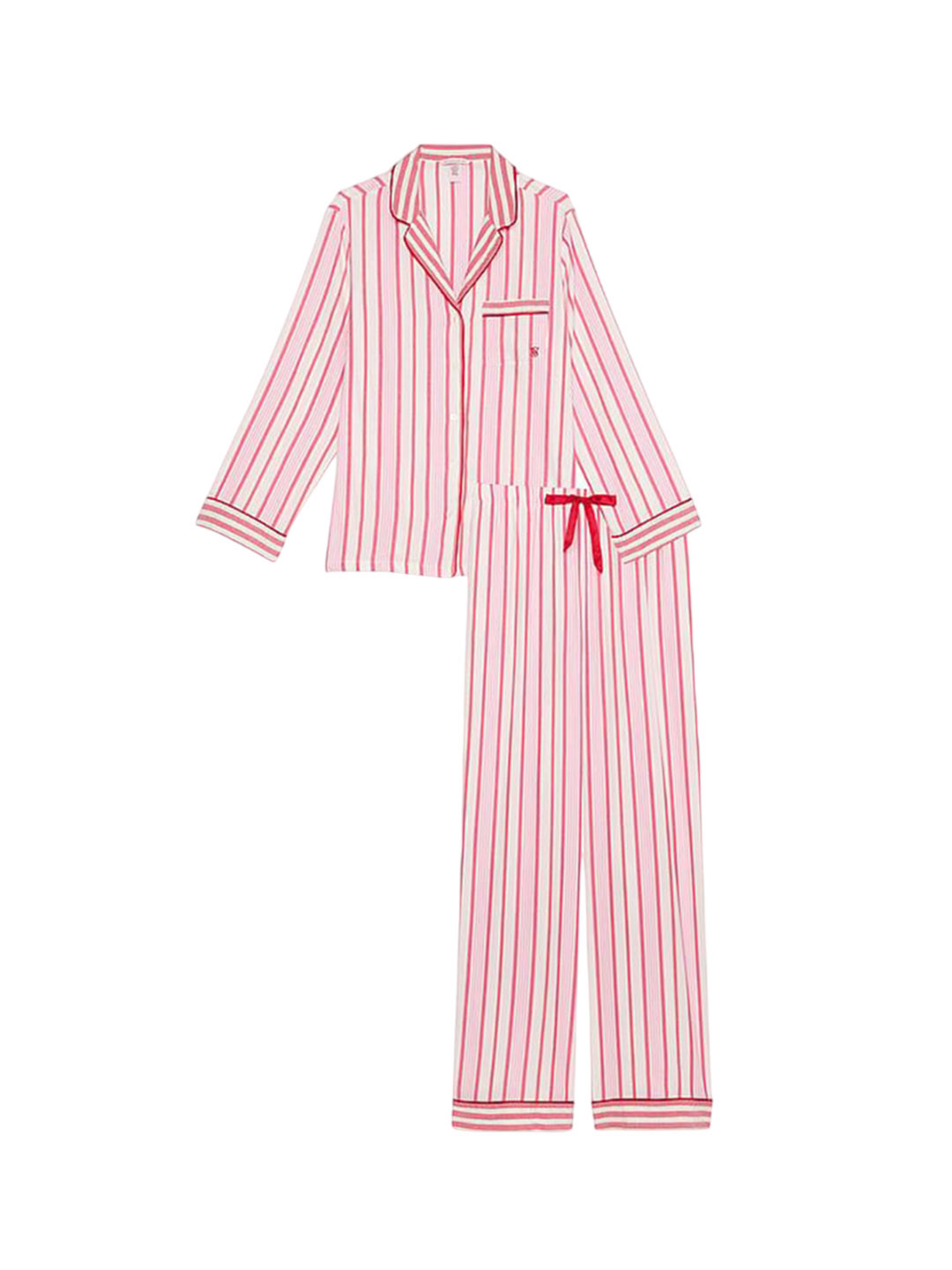 

Victoria's Secret Women Striped Night suit, Red