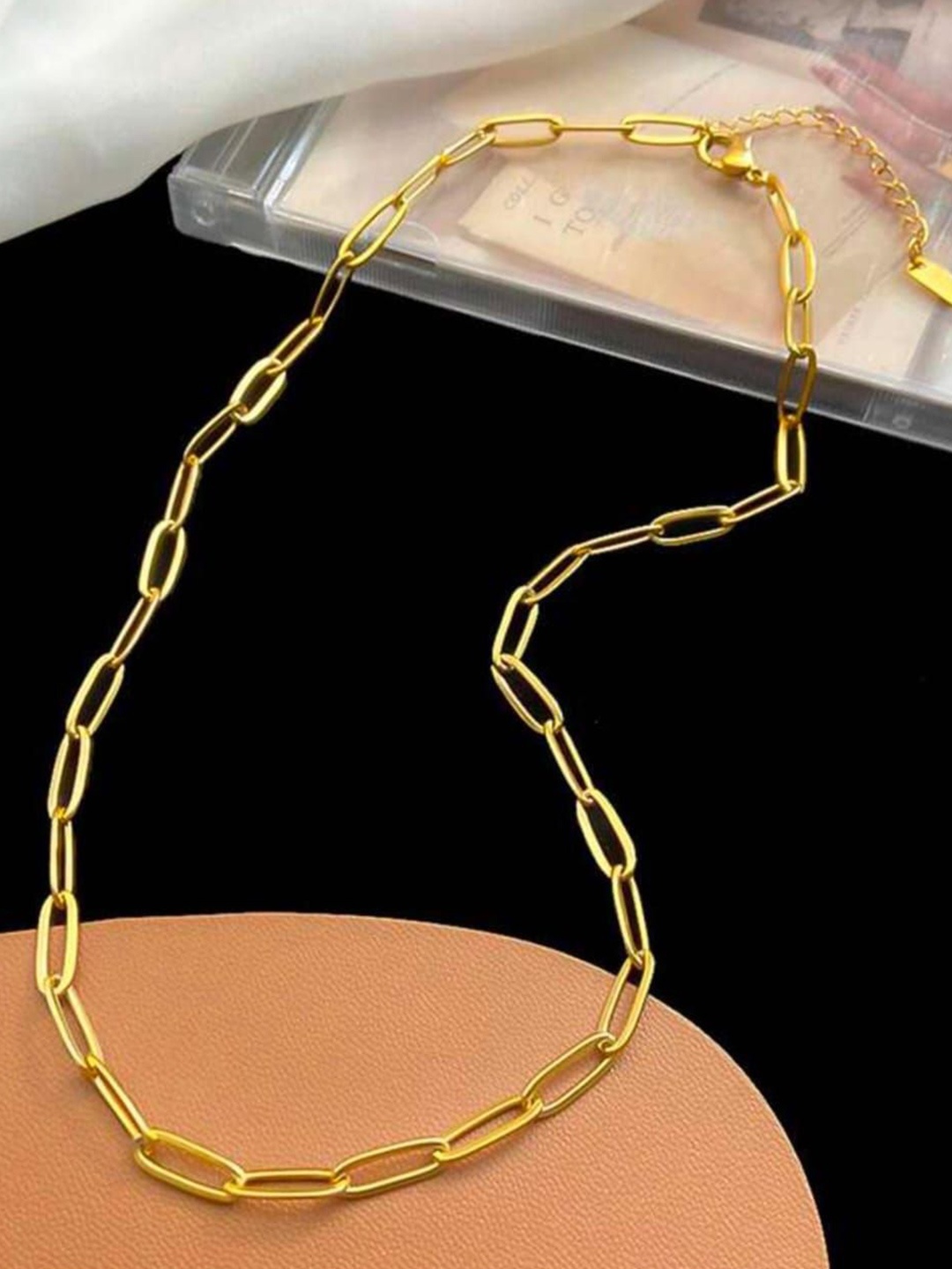 ANJNI CREATION Gold-Plated Chain