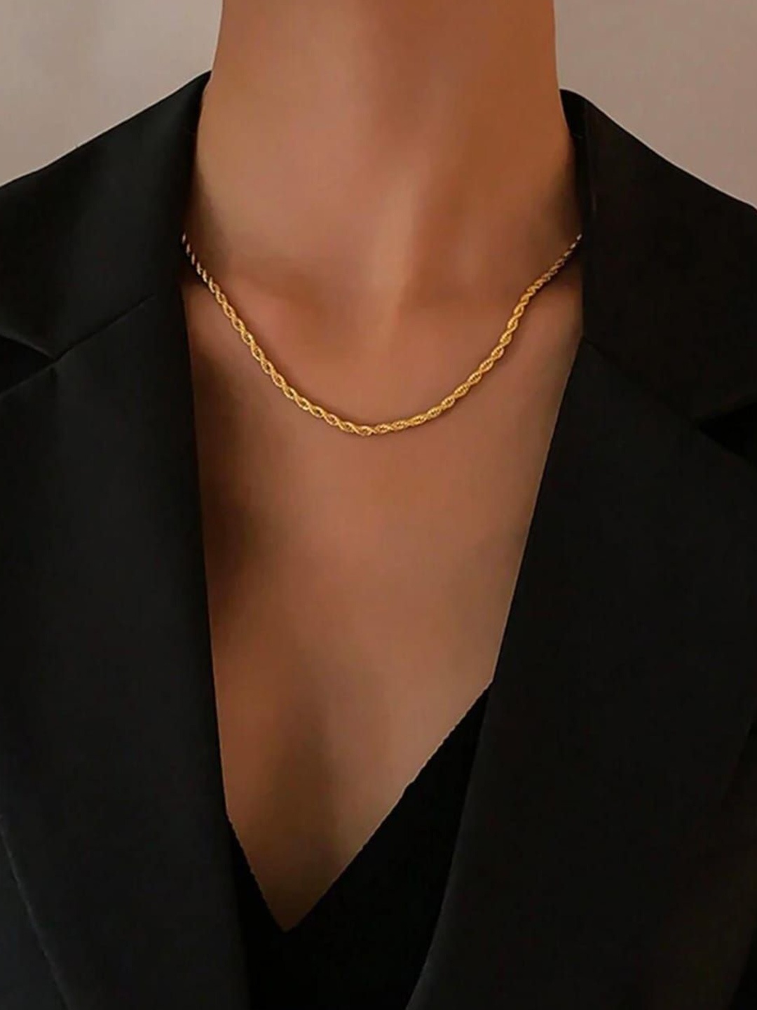 

ANJNI CREATION Gold-Plated Necklace