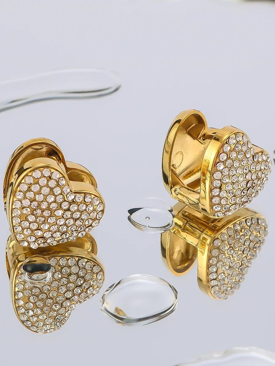

ANJNI CREATION Contemporary Ear Cuff Earrings, Gold